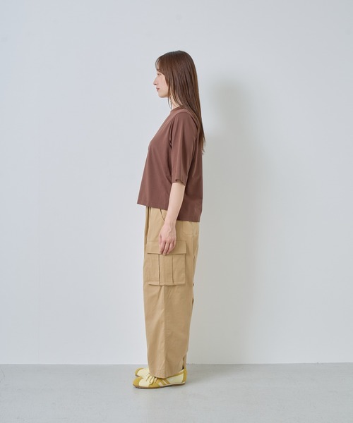 Kelen（ケレン）の「「KELEN / ケレン」ラップ風デザインカーゴパンツ（カーゴパンツ・レディース・ブラック/アイボリー/ベージュ・S/M）」の13枚目の写真