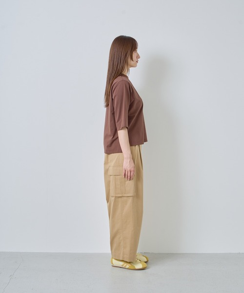 Kelen（ケレン）の「「KELEN / ケレン」ラップ風デザインカーゴパンツ（カーゴパンツ・レディース・ブラック/アイボリー/ベージュ・S/M）」の14枚目の写真