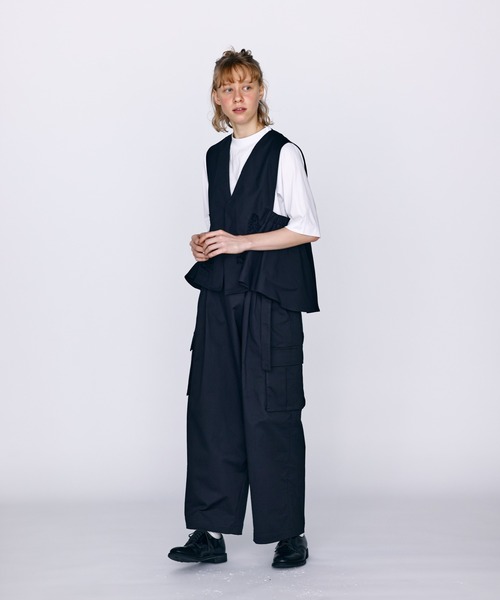 Kelen（ケレン）の「「KELEN / ケレン」ラップ風デザインカーゴパンツ（カーゴパンツ・レディース・ブラック/アイボリー/ベージュ・S/M）」の22枚目の写真