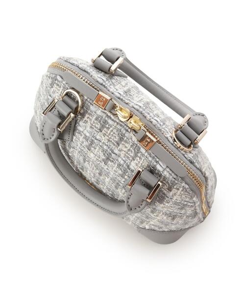 Samantha Thavasa（サマンサタバサ）の「ファンシーツイード ハンドバッグ（ハンドバッグ・レディース・ライトグレー/ブラック/オフホワイト・FREE）」の12枚目の写真