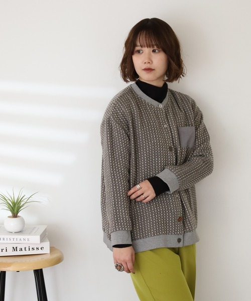 Emago(イマゴ)の「EMAGO 多ボタンカーデ(カーディガン/ボレロ・レディース・グレー/ブラウン・FREE)」の18枚目の写真