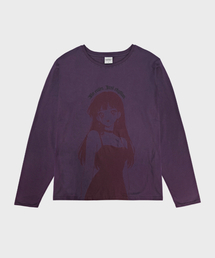 SAINTPAIN | [セイントペイン x チェイプンク] クライングガール ロングスリーブ パープル(Tシャツ/カットソー)