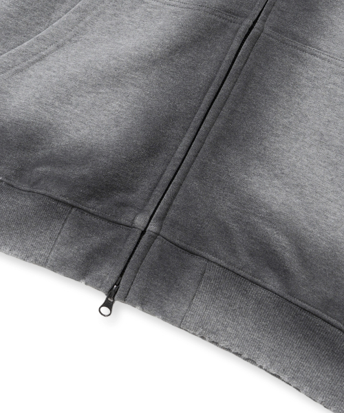 BROWNBREATH(ブラウンブレス)の「BROKEN TAG DIRTY HOOD ZIP UP - MELANGE GREY(パーカー・レディース・その他・SMALL/MEDIUM/LARGE/X-LARGE)」の8枚目の写真