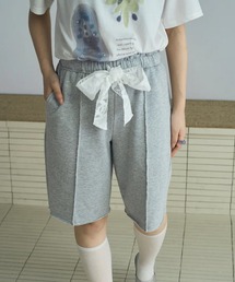 sweat lace half pants