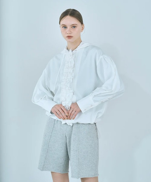 merrylatte(メリーラテ)の「sweat lace half pants(スウェットパンツ・レディース・グレー・FREE)」の5枚目の写真