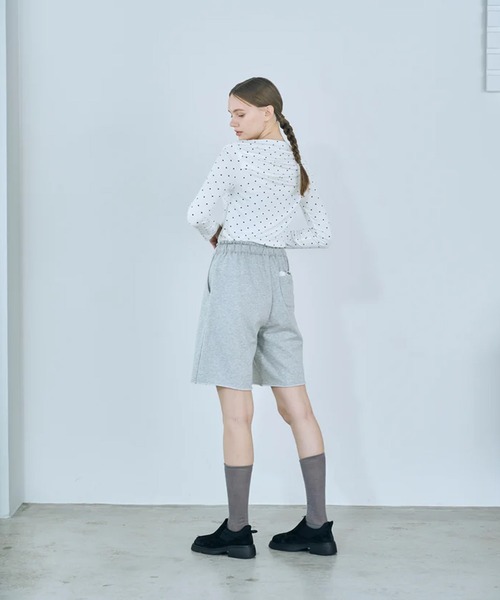 merrylatte(メリーラテ)の「sweat lace half pants(スウェットパンツ・レディース・グレー・FREE)」の12枚目の写真