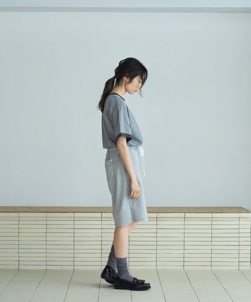 merrylatte(メリーラテ)の「sweat lace half pants(スウェットパンツ・レディース・グレー・FREE)」の14枚目の写真