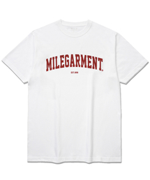 MILEGARMENT EST CREW [WHITE/RED]