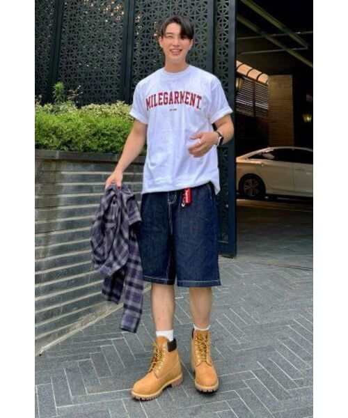 THE MILE（ザマイル）の「MILEGARMENT EST CREW [WHITE/RED]（Tシャツ/カットソー・メンズ・その他・LARGE/MEDIUM/SMALL/X-LARGE/X-SMALL）」の4枚目の写真