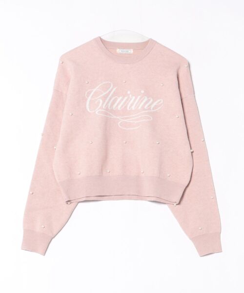 PEACH JOHN（ピーチジョン）の「パールロゴニット（ニット/セーター・レディース・ベージュ/グレー/ピンク・ONE SIZE）」の6枚目の写真