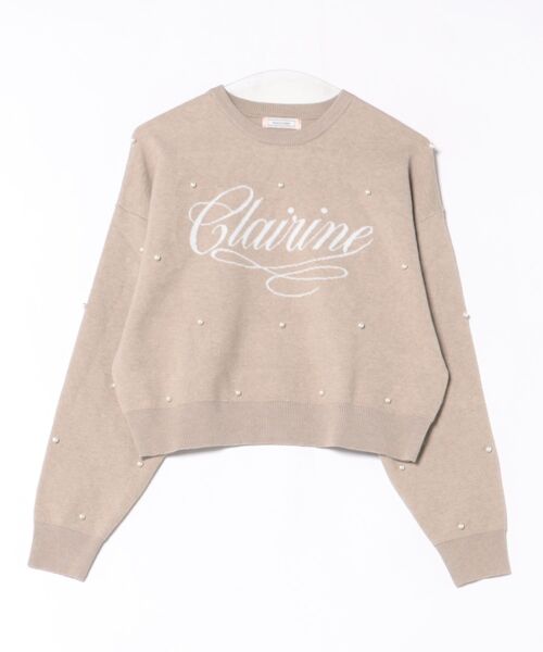 PEACH JOHN（ピーチジョン）の「パールロゴニット（ニット/セーター・レディース・ベージュ/グレー/ピンク・ONE SIZE）」の7枚目の写真