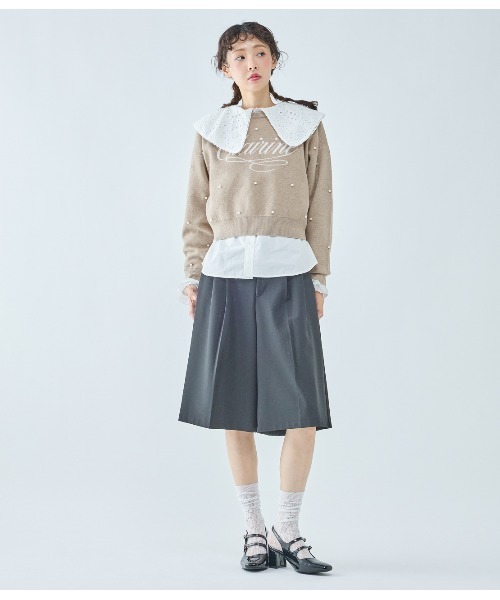 PEACH JOHN（ピーチジョン）の「パールロゴニット（ニット/セーター・レディース・ベージュ/グレー/ピンク・ONE SIZE）」の20枚目の写真