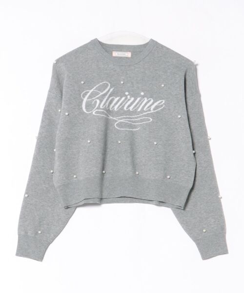 PEACH JOHN（ピーチジョン）の「パールロゴニット（ニット/セーター・レディース・ベージュ/グレー/ピンク・ONE SIZE）」の8枚目の写真