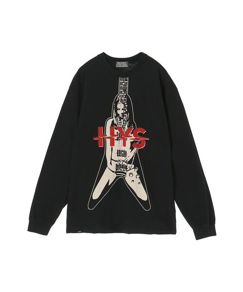 HYSTERIC GLAMOUR(ヒステリックグラマー)の「FLYING V Tシャツ(Tシャツ/カットソー・メンズ・イエロー/ブラック/ホワイト・X-LARGE/LARGE/MEDIUM/SMALL)」の2枚目の写真