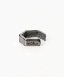 MOI STUDIO（モイ スタジオ）の「#リンクシルバー ブラック 六角イヤーカフ_18BK（ピアス（両耳用））」