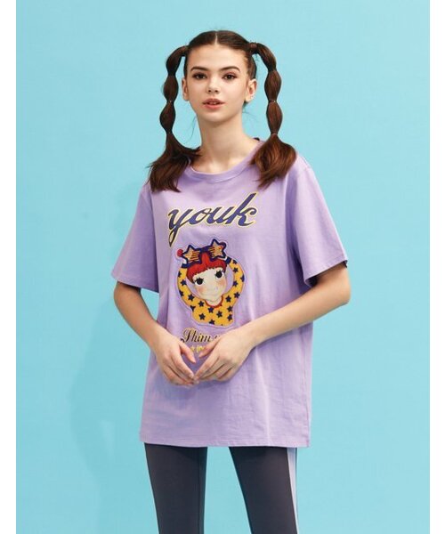 YOUK SHIM WON(ユクシムウォン)の「スマートTシャツ F パープルゲッポン(Tシャツ/カットソー・レディース・その他・FREE)」の1枚目の写真
