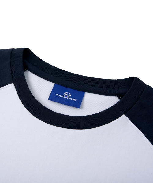 DOLPHIN WAVE APPAREL(ドルフィンウェーブアパレル)の「ドルフィンシリコンプリントラグラン半袖Tシャツネイビー(Tシャツ/カットソー・メンズ・その他・MEDIUM/LARGE/X-LARGE)」の3枚目の写真