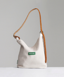 GREEN STUFF（グリーンスタッフ）の「belted shoulder bag B2 - linen gabardine beige（ショルダーバッグ）」
