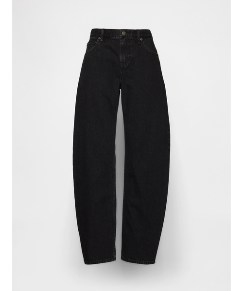 GAP(ギャップ)の「ローライズ バレルデニム ブラック(デニムパンツ・レディース・ブラック・23/24/25/26/27/28/29/30)」の2枚目の写真