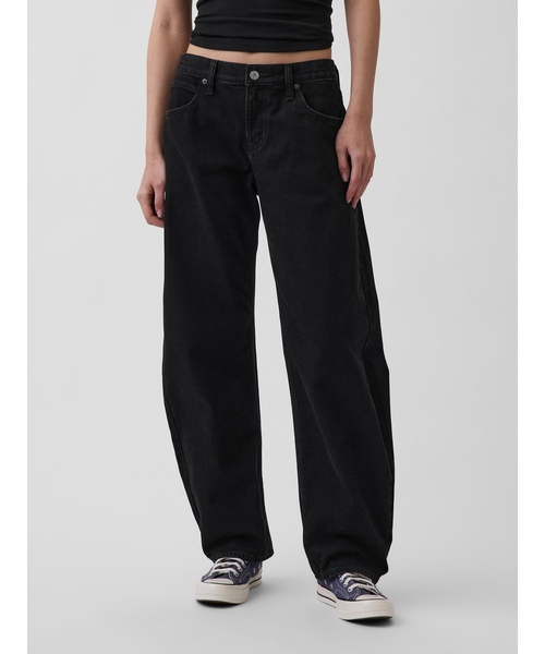 GAP(ギャップ)の「ローライズ バレルデニム ブラック(デニムパンツ・レディース・ブラック・23/24/25/26/27/28/29/30)」の4枚目の写真