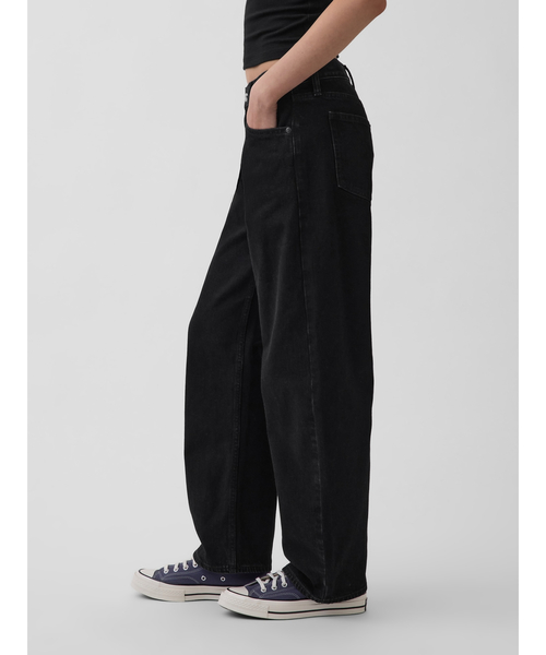 GAP(ギャップ)の「ローライズ バレルデニム ブラック(デニムパンツ・レディース・ブラック・23/24/25/26/27/28/29/30)」の7枚目の写真