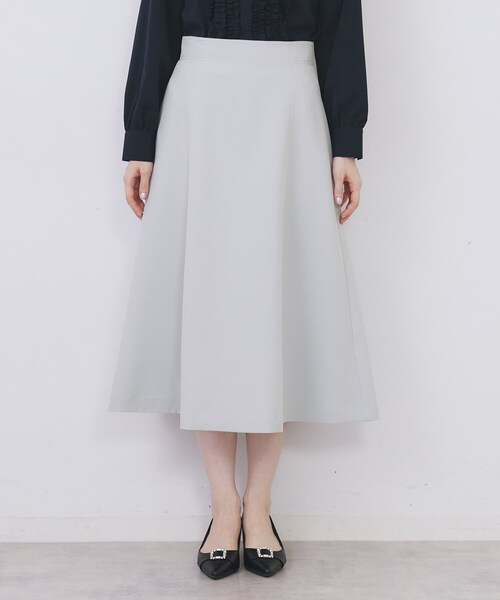 index（インデックス）の「フレアスカート【洗濯機OK/防シワ/イージーアイロン】（スカート・レディース・ナチュラル/サックスブルー/ブラック・42/40/38/36）」の17枚目の写真