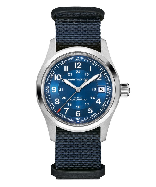 HAMILTON（ハミルトン）の「HAMILTON [ハミルトン] 腕時計 Khaki Field （カーキ フィールド）  オート 自動巻き 38MM ブルー×ブルー（アナログ腕時計・メンズ・ブルー・FREE）」の2枚目の写真