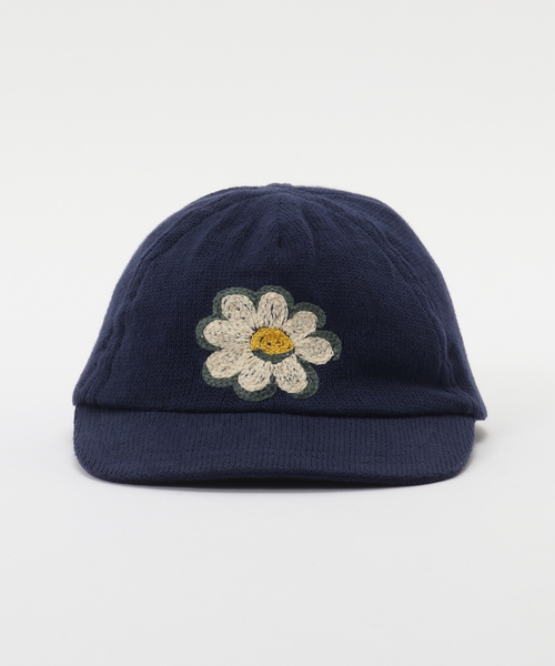 JOINT WORKS(ジョイントワークス)の「HI-YOKE+MacMahon Knit BB CAP-FLOWER(キャップ・メンズ・ブラック/ネイビー・FREE)」の3枚目の写真