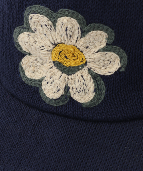JOINT WORKS(ジョイントワークス)の「HI-YOKE+MacMahon Knit BB CAP-FLOWER(キャップ・メンズ・ブラック/ネイビー・FREE)」の6枚目の写真
