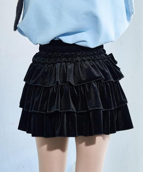 Whinny(ホワイニー)の「Whinny/フォーエバーシャイニングスターすかぁと(スカート・レディース・ブラック/グレー/ブルー・FREE)」の9枚目の写真