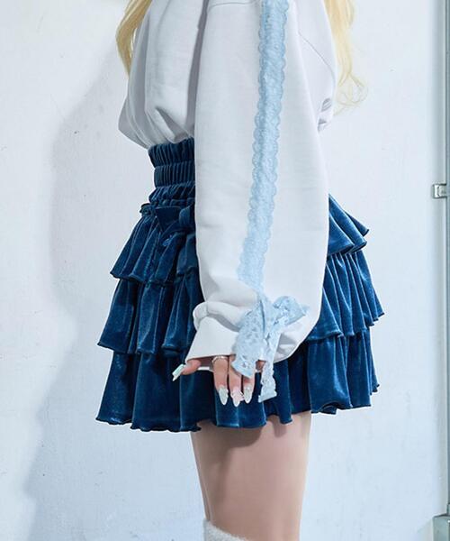 Whinny(ホワイニー)の「Whinny/フォーエバーシャイニングスターすかぁと(スカート・レディース・ブラック/グレー/ブルー・FREE)」の20枚目の写真