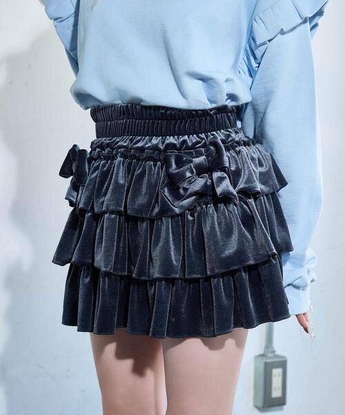 Whinny(ホワイニー)の「Whinny/フォーエバーシャイニングスターすかぁと(スカート・レディース・ブラック/グレー/ブルー・FREE)」の14枚目の写真