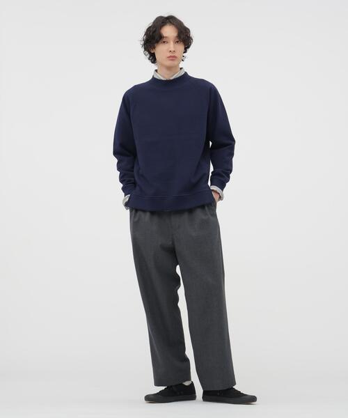 MHL.(エムエイチエル)の「SOFT COTTON LOOPBACK TOP(スウェット・メンズ・ネイビー/グレー系その他・LARGE/MEDIUM)」の7枚目の写真