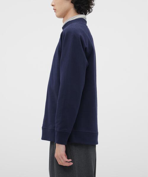 MHL.(エムエイチエル)の「SOFT COTTON LOOPBACK TOP(スウェット・メンズ・ネイビー/グレー系その他・LARGE/MEDIUM)」の6枚目の写真