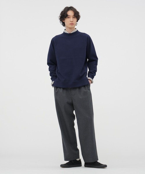 MHL.（エムエイチエル）の「SOFT COTTON LOOPBACK TOP（スウェット・メンズ・ネイビー/グレー系その他・LARGE/MEDIUM）」の8枚目の写真
