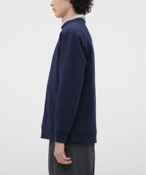 MHL.（エムエイチエル）の「SOFT COTTON LOOPBACK TOP（スウェット・メンズ・ネイビー/グレー系その他・LARGE/MEDIUM）」の9枚目の写真