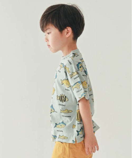 nicohrat（ニコフラート）の「nicohrat/ニコフラート いろんな魚Ｔシャツ（Tシャツ/カットソー・キッズ・サックスブルー/ラベンダー/アイボリー・140cm/130cm/120cm/110cm/100cm/90cm）」の22枚目の写真