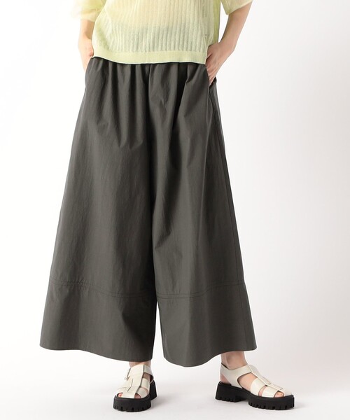 K.T KIYOKO TAKASE（キヨコタカセ）の「コットンタイプライター ギャザーワイドパンツ（その他パンツ・レディース・キャメル・9号）」の4枚目の写真