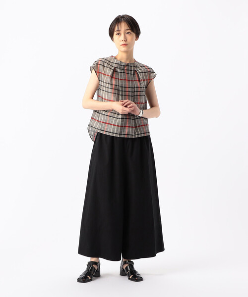 K.T KIYOKO TAKASE（キヨコタカセ）の「コットンタイプライター ギャザーワイドパンツ（その他パンツ・レディース・キャメル・9号）」の5枚目の写真