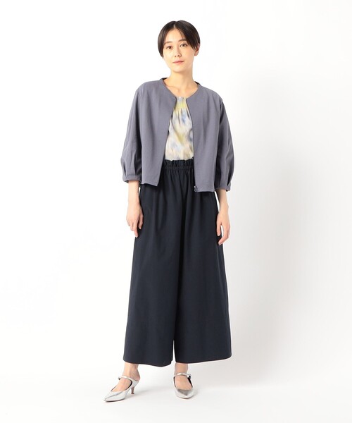 K.T KIYOKO TAKASE（キヨコタカセ）の「コットンタイプライター ギャザーワイドパンツ（その他パンツ・レディース・キャメル・9号）」の8枚目の写真