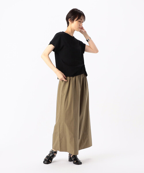 K.T KIYOKO TAKASE（キヨコタカセ）の「コットンタイプライター ギャザーワイドパンツ（その他パンツ・レディース・キャメル・9号）」の14枚目の写真