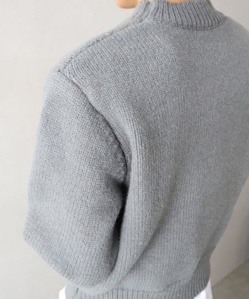 Libby&Rose（リビーアンドローズ）の「DANCEジャガードニットトップス（ニット/セーター・レディース・ネイビー/グレー/オフホワイト・FREE）」の9枚目の写真