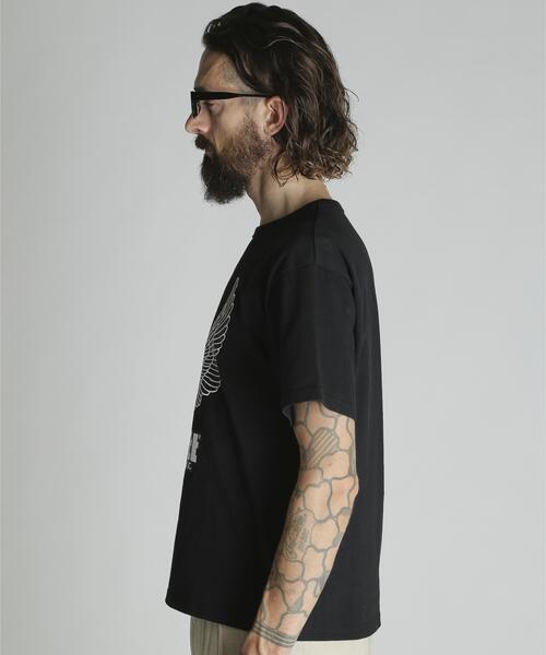 Schott(ショット)の「Schott/ショット/GLITTER EAGLE COMPACT T-SHIRT/グリッター イーグル コンパクト Tシャツ(Tシャツ/カットソー・メンズ・ホワイト/ブラック/ネイビー・2XL/XL/L/M)」の4枚目の写真