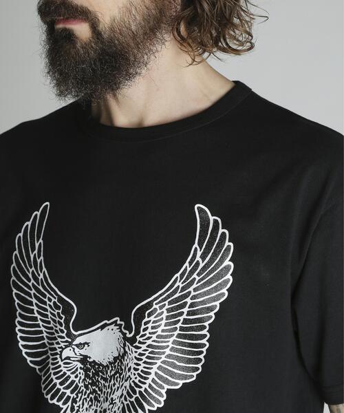 Schott(ショット)の「Schott/ショット/GLITTER EAGLE COMPACT T-SHIRT/グリッター イーグル コンパクト Tシャツ(Tシャツ/カットソー・メンズ・ホワイト/ブラック/ネイビー・2XL/XL/L/M)」の6枚目の写真