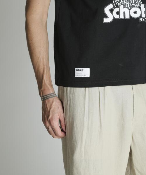 Schott(ショット)の「Schott/ショット/GLITTER EAGLE COMPACT T-SHIRT/グリッター イーグル コンパクト Tシャツ(Tシャツ/カットソー・メンズ・ホワイト/ブラック/ネイビー・2XL/XL/L/M)」の8枚目の写真