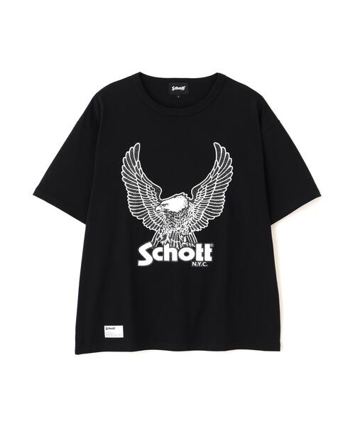 Schott(ショット)の「Schott/ショット/GLITTER EAGLE COMPACT T-SHIRT/グリッター イーグル コンパクト Tシャツ(Tシャツ/カットソー・メンズ・ホワイト/ブラック/ネイビー・2XL/XL/L/M)」の9枚目の写真