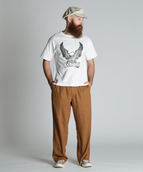 Schott(ショット)の「Schott/ショット/GLITTER EAGLE COMPACT T-SHIRT/グリッター イーグル コンパクト Tシャツ(Tシャツ/カットソー・メンズ・ホワイト/ブラック/ネイビー・2XL/XL/L/M)」の11枚目の写真
