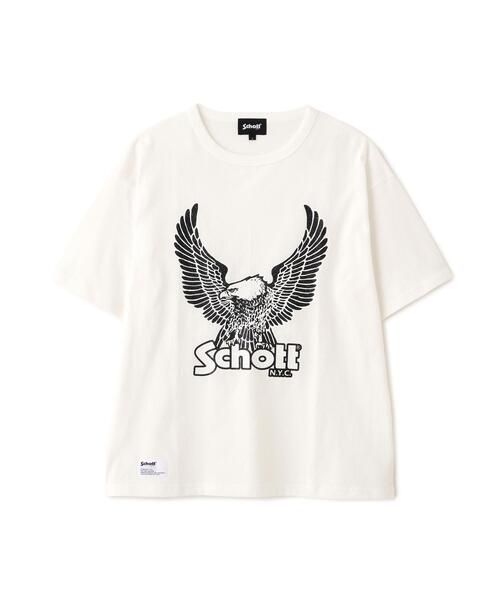 Schott(ショット)の「Schott/ショット/GLITTER EAGLE COMPACT T-SHIRT/グリッター イーグル コンパクト Tシャツ(Tシャツ/カットソー・メンズ・ホワイト/ブラック/ネイビー・2XL/XL/L/M)」の12枚目の写真