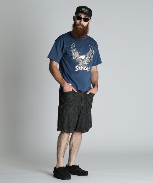 Schott(ショット)の「Schott/ショット/GLITTER EAGLE COMPACT T-SHIRT/グリッター イーグル コンパクト Tシャツ(Tシャツ/カットソー・メンズ・ホワイト/ブラック/ネイビー・2XL/XL/L/M)」の15枚目の写真