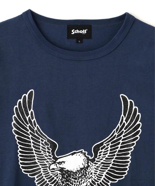 Schott(ショット)の「Schott/ショット/GLITTER EAGLE COMPACT T-SHIRT/グリッター イーグル コンパクト Tシャツ(Tシャツ/カットソー・メンズ・ホワイト/ブラック/ネイビー・2XL/XL/L/M)」の18枚目の写真